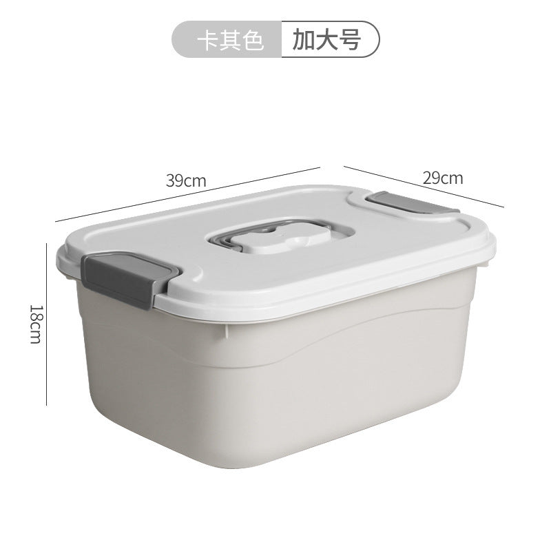 Storage Box Plastic Clothes Organizing Box Covered Portable Storage Box Extra Large Household Toys Snack Storage Box