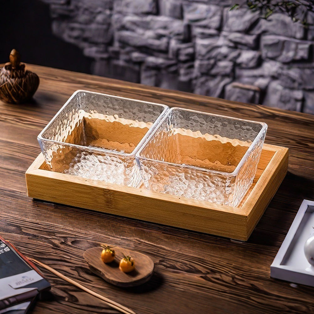 Plastic fruit plate divided fruit plate commercial club hotel foot bath bar thickened and resistant to falling snacks dried fruit snack plate