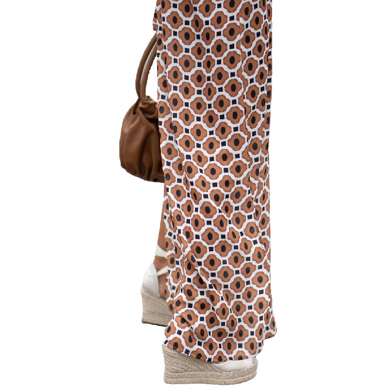 Cross-border Jinghu District Muse Fan Polyester Split Split Pullover Long Sleeve Split V-Neck Skirt Skirt Lining Long Dress