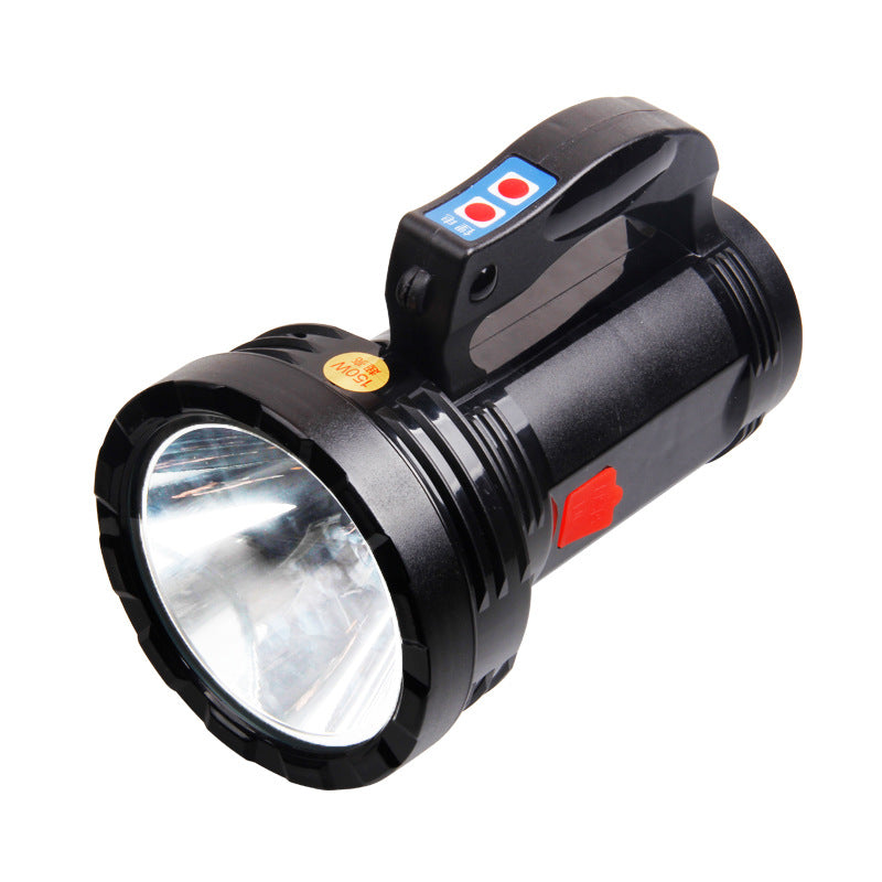 Cross mirror upgrade power bank outdoor strong light searchlight LED charging flashlight 20 watt hole hole portable light