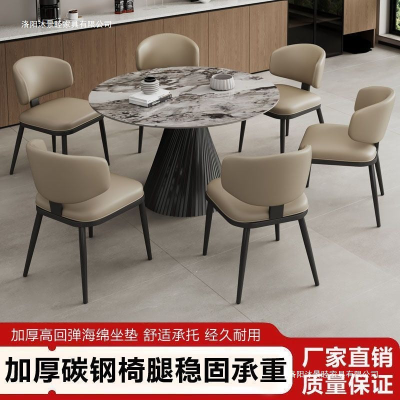 Italian normcore dining chair scandinavian chair modern casualfor home back chair accessible luxury dining table chair upholstered chair