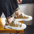 Canvas men's winter breathable casual low-top flat shoes - student trendy versatile athletic design niche canvas shoes
