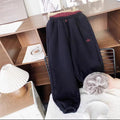 Boys' fleece-lined pants: new  winter collection - fleece casual pants, mink fleece pants, girls' sweatpants, color block, versatile style