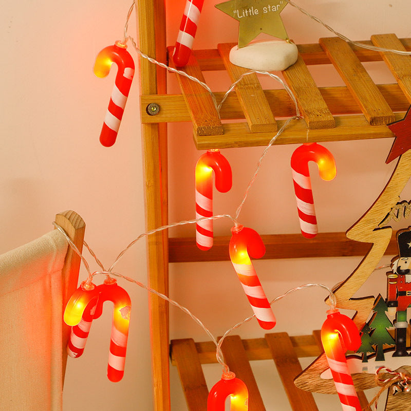 Christmas decorative lights flashing lights string lights hollowed out elk hanging lights girl room layout atmosphere trunk atmosphere