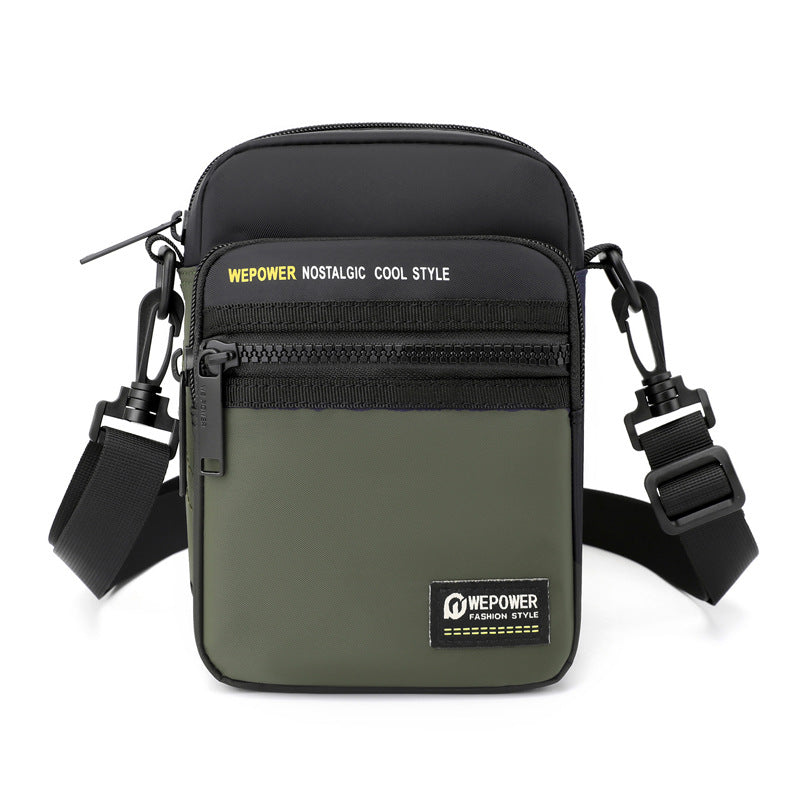 New Men's Casual Crossbody Bag Multifunctional Outdoor Shoulder Bag Waist Bag Trendy Brand Small Satchel Wear Belt Hang Bag