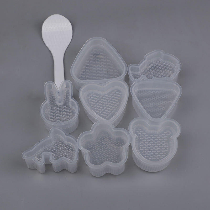 Multi-layer rice ball mold heart shape diy military ship sushi mold baking tool multi-layer sushi supplementary food bento tool