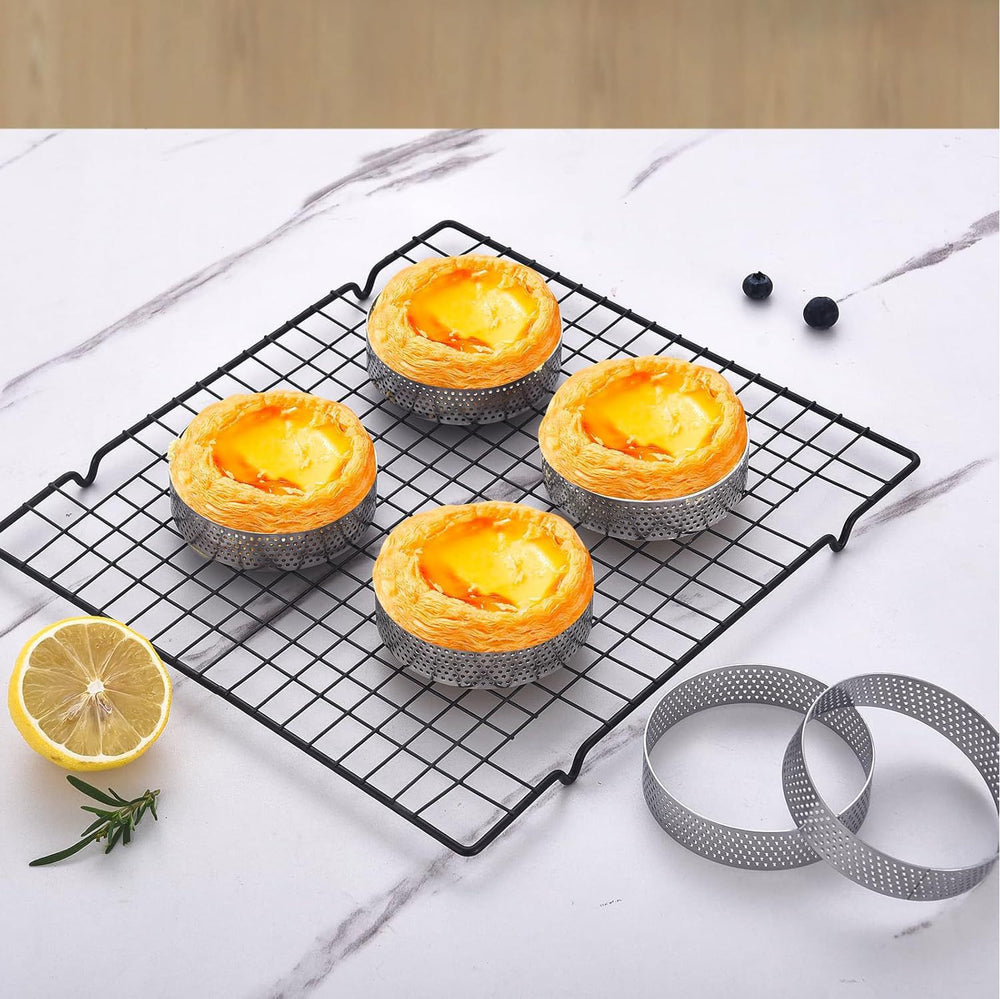 stainless steel round mousse ring punching tower ring baking utensils cheese tart ring creative cake mold