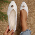 Exportplus sizeflatsflats women's pointed toe  new arrivalretro soft bottom fairy style easiest for match soft bottom beanie shoes