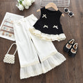 Girls' sleeveless tank top - new summer  collection - kids' clothing - bowknot lace tank top - sweet style for baby girls