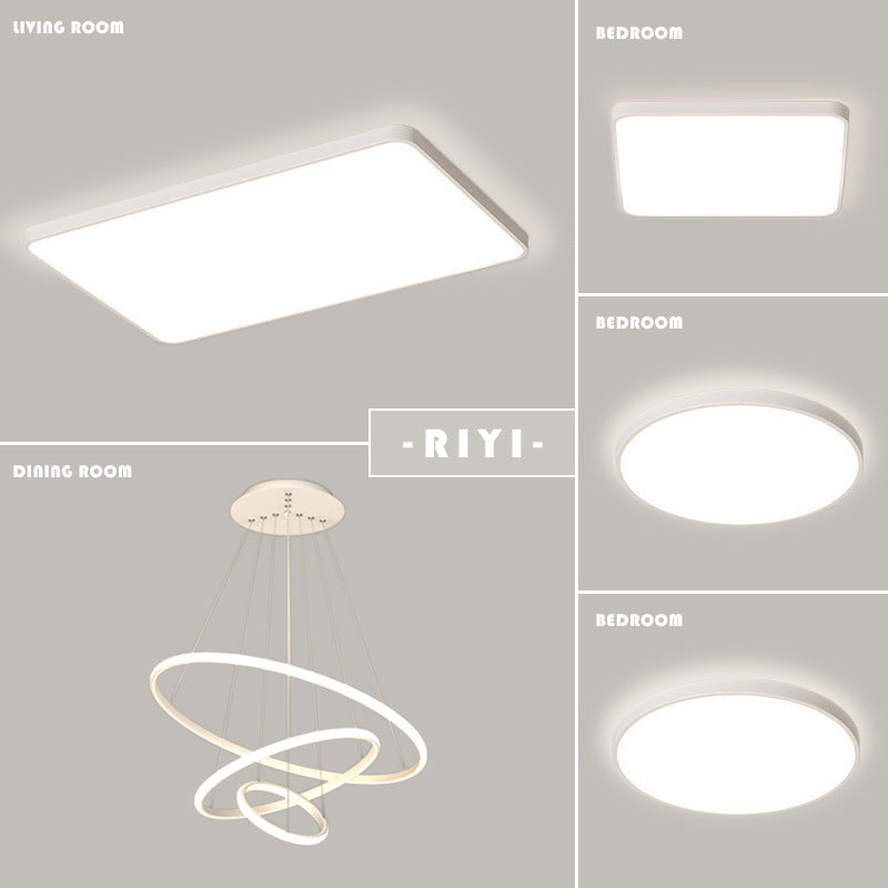 Lighting whole house package combination full spectrum eye protection ceiling light three rooms and two living rooms ultra-thin living room light