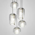 Minimalist marble single-head pendant light - modern & stylish for dining, bar, small bedroom, or bedside - designer lighting fixture for restaurants