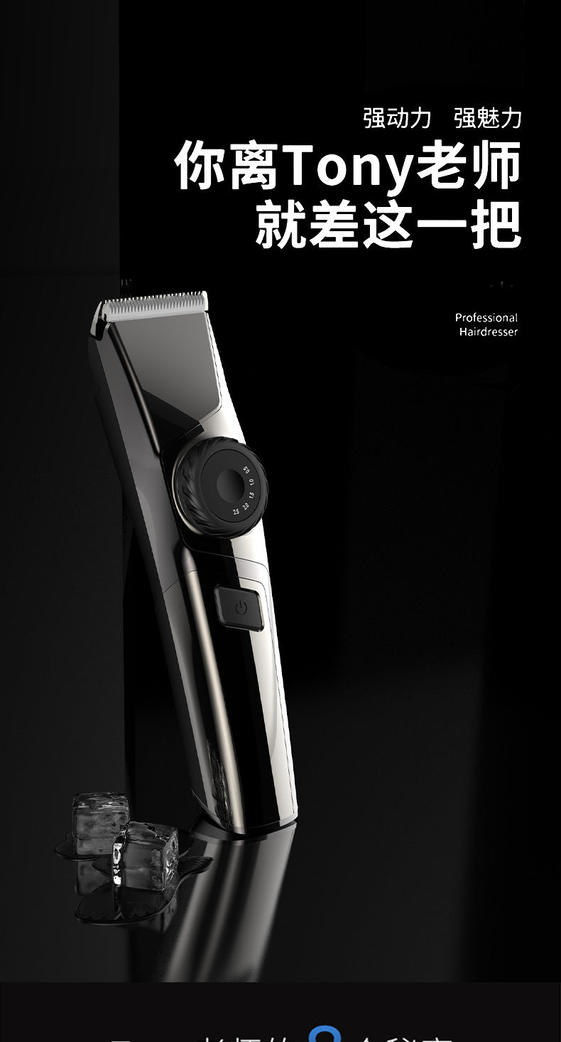 Fk-309 hair clipper electric trimmer lcd display ceramic blade bald head shaver rechargeable