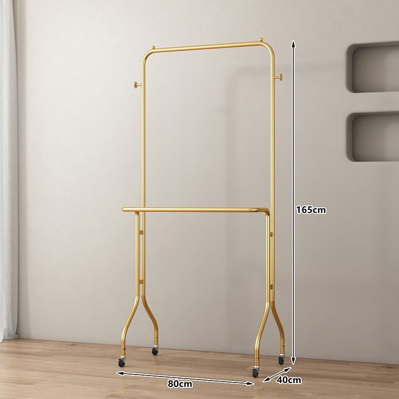Casual clothes hanger italianaccessible luxury bedroom accessible luxury storage cream for home space floor-standing clothes coat rack shelf