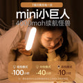 Magnetic clip-on desk lamp - cool led night light, eye protection, perfect for college students, study desk, rechargeable, dorm room, bedroom, bedside reading light
