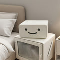 Minimalist modern kids' bedside storage cabinet - metal, cute cartoon decorative cabinet, tilt-out bedside table, chest of drawers