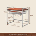 Vintage-style microwave oven shelf with pull-out basket, kitchen countertop organizer, rice cooker desktop storage rack