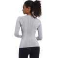 New women's quick-dry long sleeve activewear top - seamless, breathable, one-piece design for running, fitness, and yoga - perfect for cross-border e-commerce in europe and the us