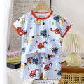 summer new arrivals: kids' short-sleeve and shorts sets - baby boys' and girls' t-shirt and shorts outfits, all-cotton wholesale