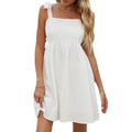 European and american style  spring new arrival: chic and professional short skirt, spaghetti strap solid color casual knitted dress for cross-border e-commerce