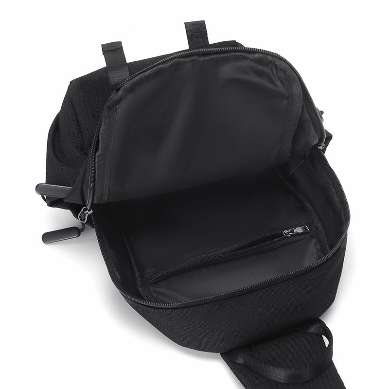 Cross-border fashion simple casual messenger bag trendy business men's breast bag travel commuter office shoulder bag wholesale