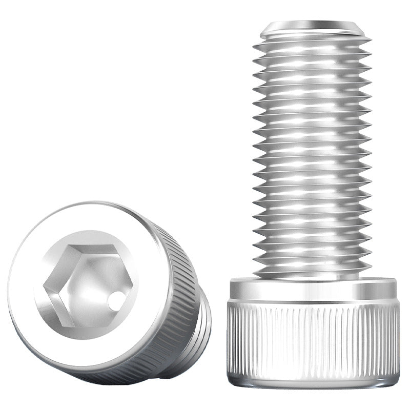 Aluminum alloy cylindrical head hexagonal bolt cup head screw aluminum material screw fastener M3M4M5M6M8M10