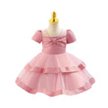 Export ready-made children's dress bows princess dress baby girl birthday party dress flower girl