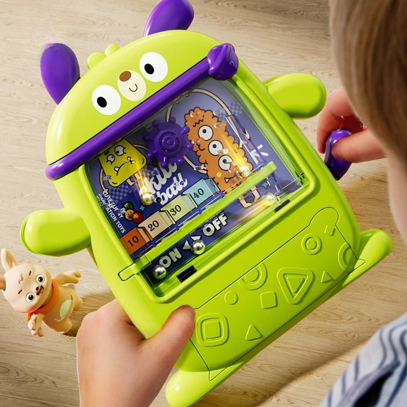 Kids fun track marble game machine puppy pinball machine casual board game educational ejection family interactive toy