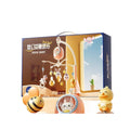 baby crib mobile toy, 0-1 year old baby musical rotating bedside bell, newborn crib hanging rattle night light