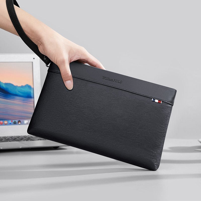 Emperor Paul Men's Clutch Bag High-end Leather Envelope Bag Casual Business Large Capacity Clutch Bag Men's Bag Wholesale