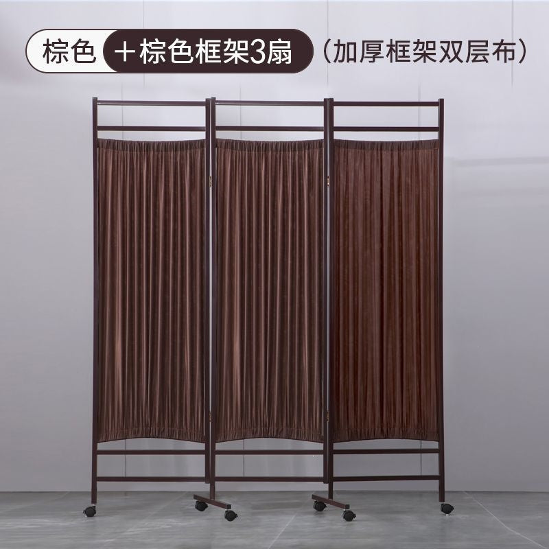 Screen partition hospital medical clinic health room beauty iron fabric push-pull movablefolding wheeled folding screen