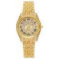 New arrival hot selling cross-border watches - alloy quartz watches with diamond accents, full diamond women's watches - dropshipping available