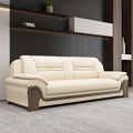 Office sofa business casual living room hall hotel reception casual area genuine leather coffee table reception office combination