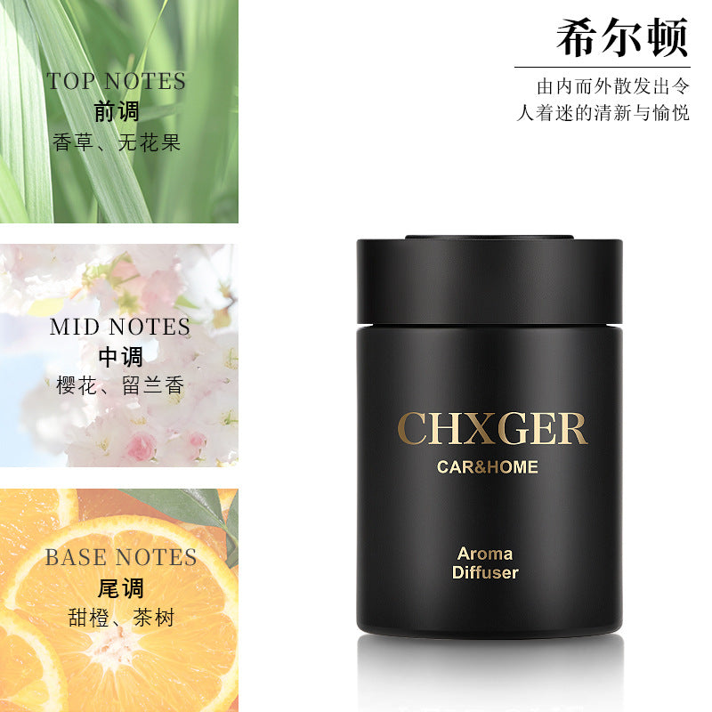 Custom gold foil car air freshener solid perfume - premium car aromatherapy for men, eliminates odors, solid car fragrance