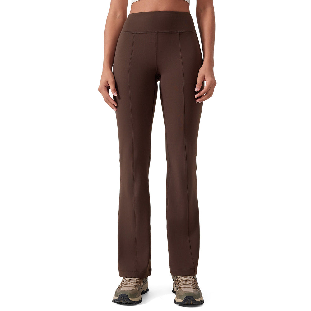 New women's high-waisted yoga pants - tummy control, hip lifting, casual wide leg flare leggings for outdoor wear, sports, fitness, and yoga - daw185