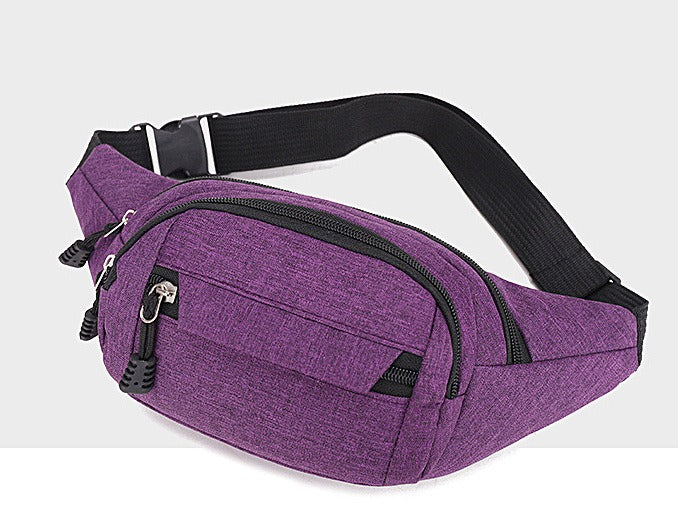 Cross-border fanny pack Men's outdoor sports Mountaineering Men's breast bag Canvas mobile phone bag Construction site work cashier messenger bag