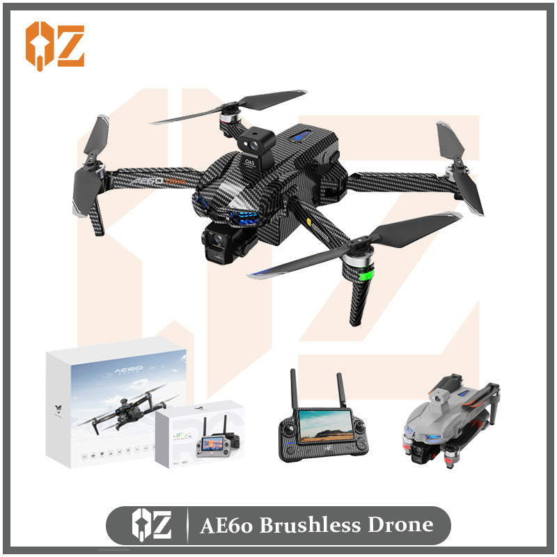 Ae60 drone 7.2inch - professional hd aerial photography, obstacle avoidance, brushless motor, airdrop capable, remote control aircraft with screen control and 3-axis gimbal
