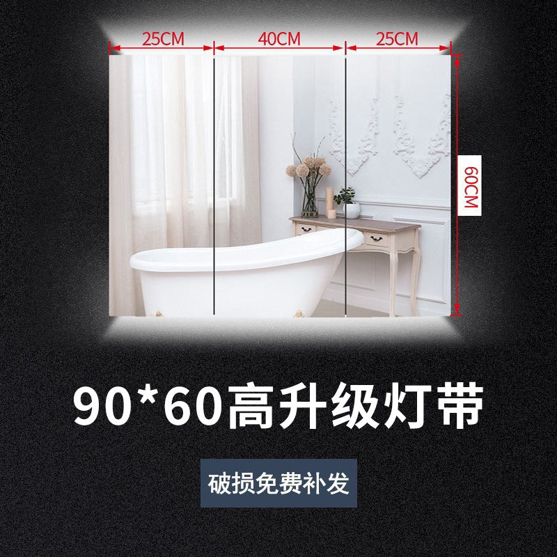 Stainless Steel Bathroom Mirror Cabinet Wall-mounted Toilet Mirror Box Toilet Bathroom Mirror with Shelf Dressing Storage