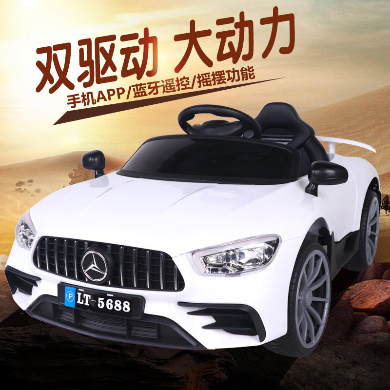 Mercedes-Benz children's electric car four-wheeled single boy and girl remote control early education can sit adult manufacturers wholesale