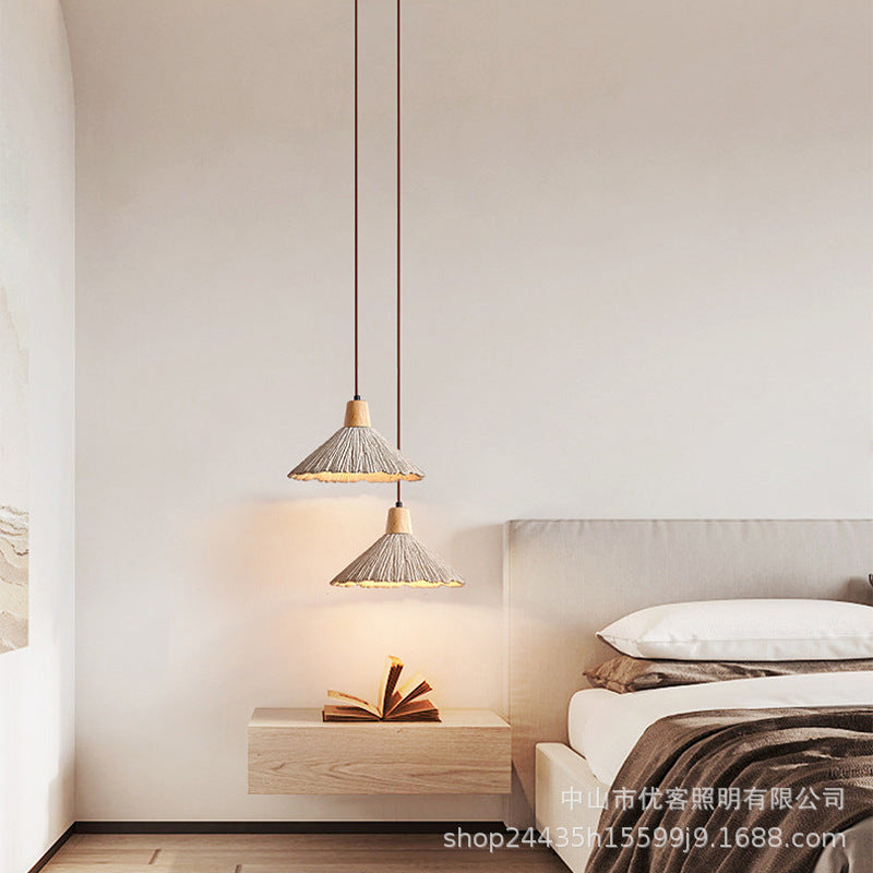 Wabi Sabi Wind Bedroom Bedside Restaurant Bar Cream Wind Creative Japanese Homestay Clothing Store Designer Niche Chandelier