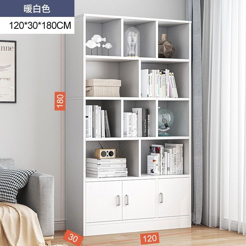 Bookshelf floor-standing storage rack living room for home wall-mounted storage cabinet storage cabinet office filing cabinet simple bookcase