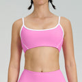thin shoulder strap detachable chest pad fitness sling nude flared pants sports intimates yoga suit for women