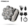 8w bald head electric shaver razor washable floating eight-head bald head handy gadget rechargeable hairdresser