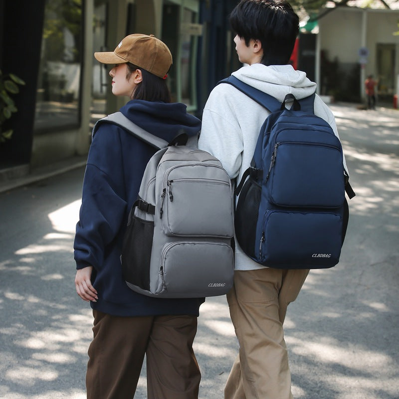 New business commute large capacity backpack simple fashion laptop bag travel light backpack