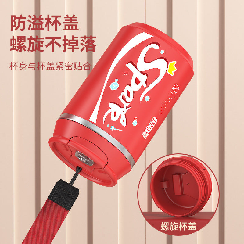 304 stainless steel popular outdoor portable cup student creative good-looking can coke cup coffee cup