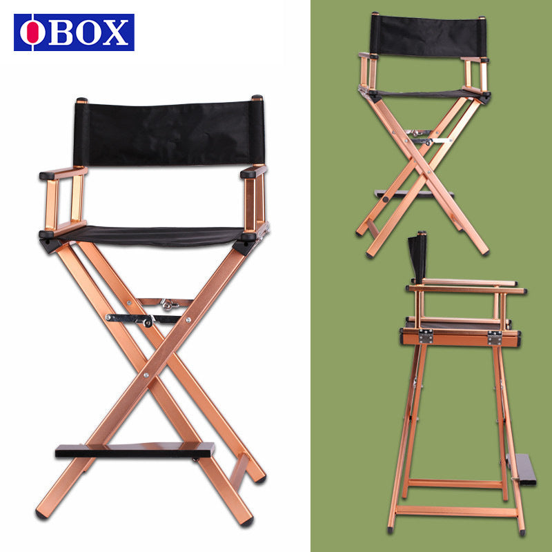 Aluminum alloy portable folding director chair studio crew follow makeup beauty makeup chair outdoor leisure chair manufacturers wholesale