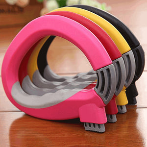 D-shaped grocery carrier: ergonomic, heavy-duty, open-top design for carrying groceries, handbags, and shopping bags – designed for seniors with reduced strength