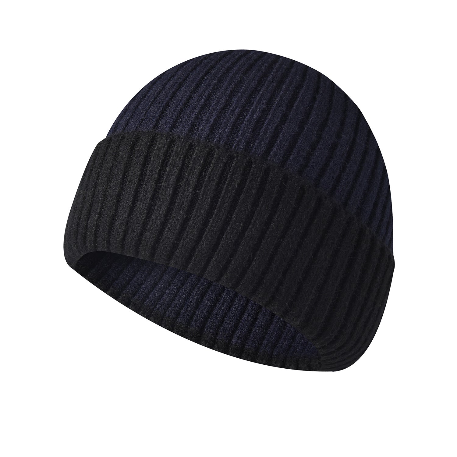 Rabbit velvet core-spun yarn knitted hat winter new men's and women's warm wool hat crimped hat outdoor dome pullover hat