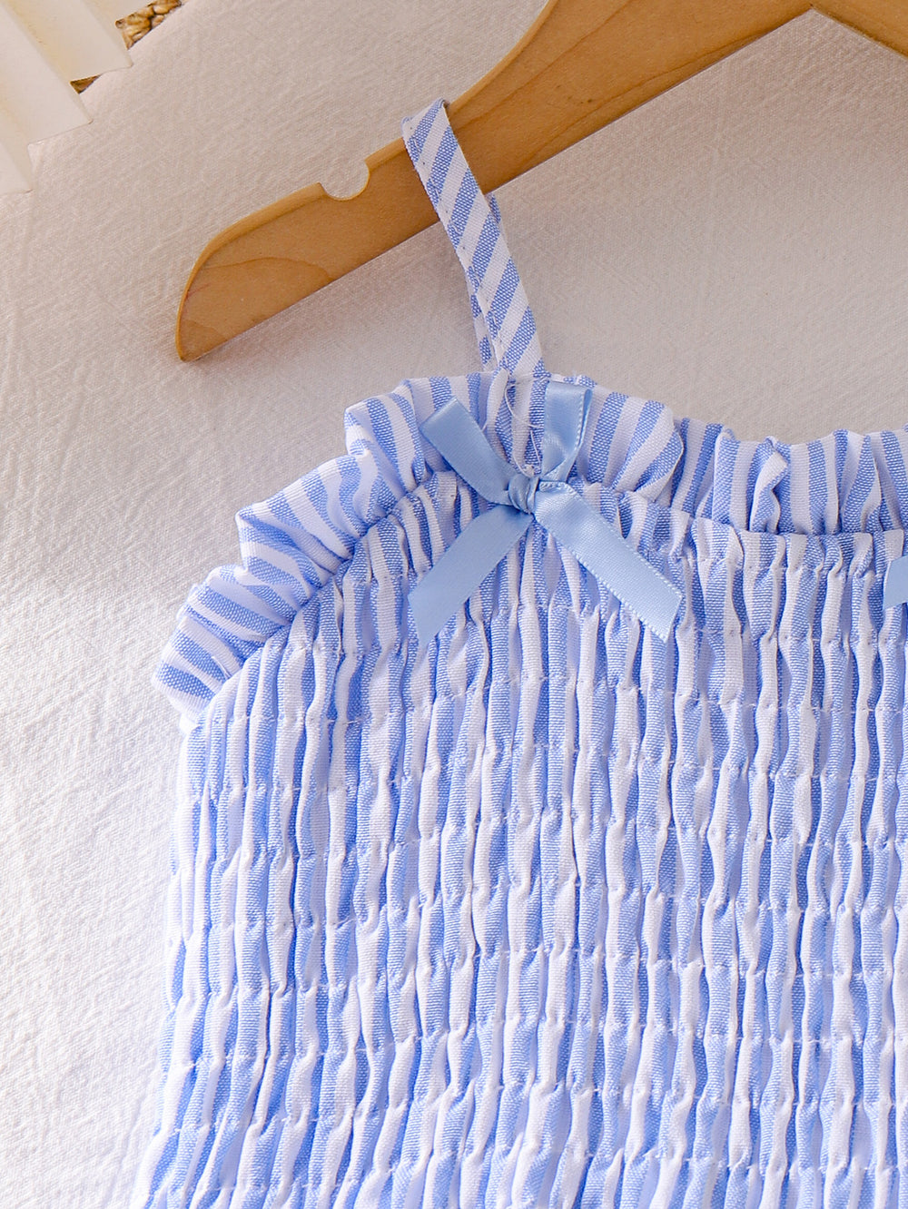 Kids clothing cross-border exclusive for european and american girls new arrival children's camisole + blue shorts baby