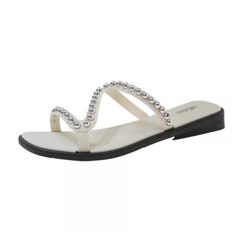 Summernew arrival sandals and slippers women's fashion fairy style home indoor non-slipoutwearfrenchcut outflats one-piece slippers
