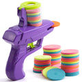 Cross-mirror wholesale decompression soft bullet gun family outdoor kids toys flying disc toy gun children's outdoor battle game